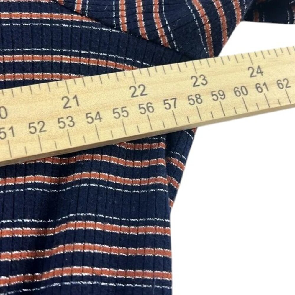 Lane Bryan Top Navy and Orange Women's Size 18/20 - Picture 5 of 7